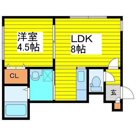 元町駅 徒歩9分 3階の物件間取画像